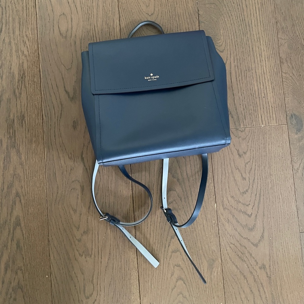 Kate Spade Small Leather Backpack in Blue